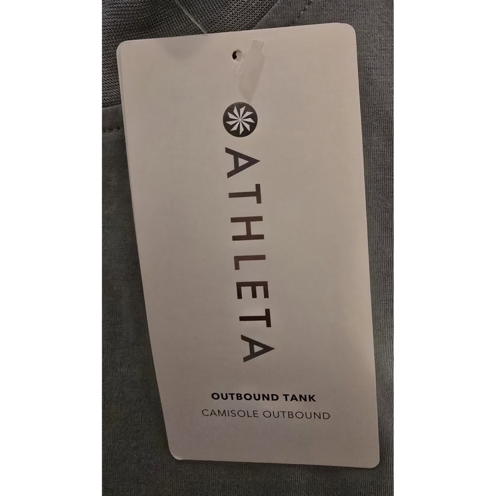 NWT Athleta Outbound Tank Sage Green Athleisure Yoga Running Lightweight Sz S - Picture 5 of 8